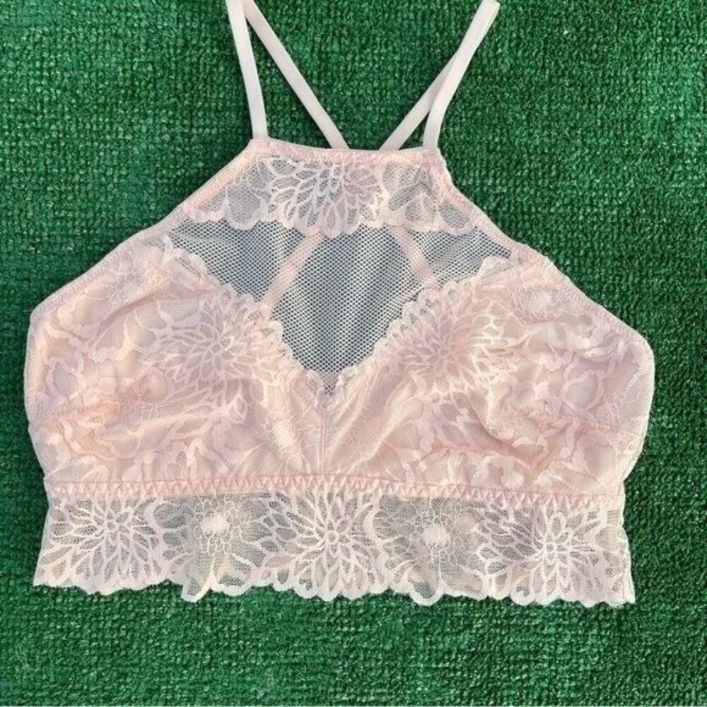 Victoria Secret Pink Lace Bralette in light Pink Size S - Picture 6 of 6